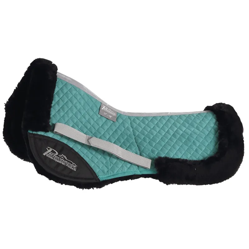 Shires Performance Suede Half Pad - Teal